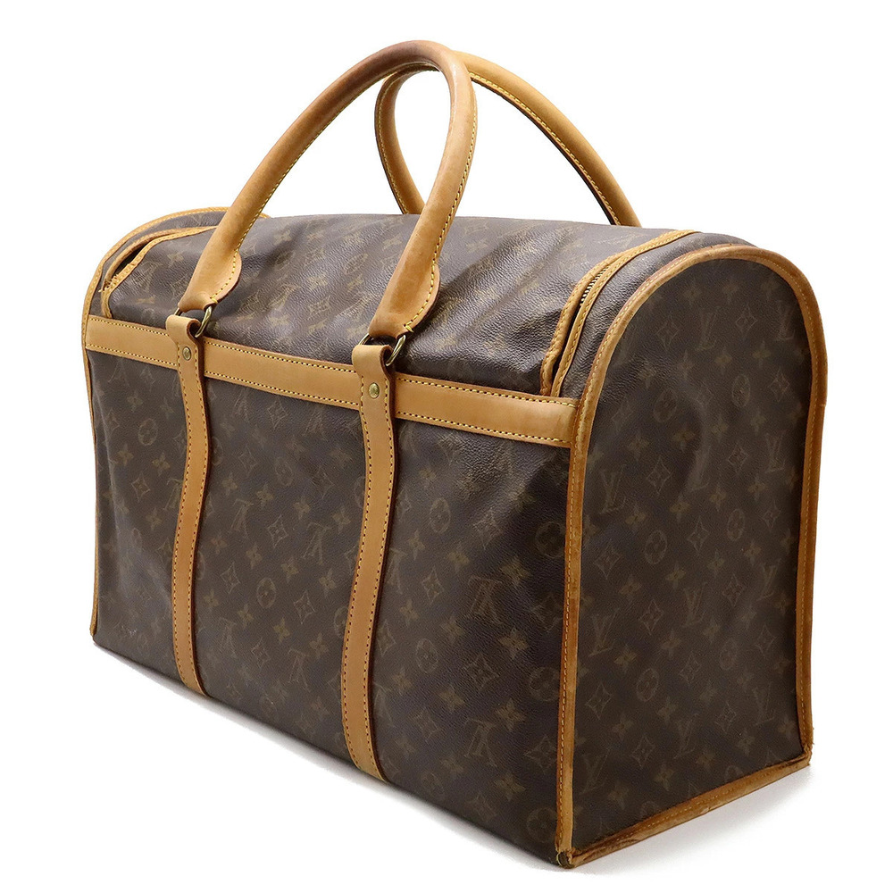 Louis Vuitton Sac Dog Pet Chien Boston Monogram Bag Carrier Brown